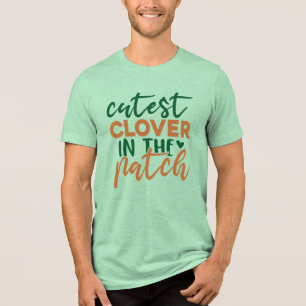 T-shirt En Tri-matière Trèfle le plus mignon du patch St Patrick's-60863