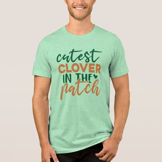T-shirt En Tri-matière Trèfle le plus mignon du patch St Patrick's-60863 (Recto)