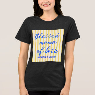 T-shirt En Tri-matière Trendy “Mama of Both” Custom Kids’ Names