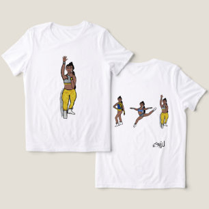 T-shirt En Tri-matière Tri- Poing Dancer Bleu Or Argent #1
