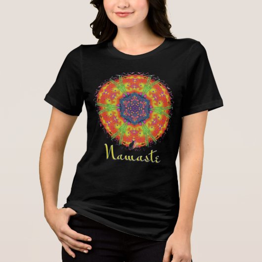 T-shirt En Tri-matière Tribal Namaste Kaleidoscope T-Shirt (Recto)