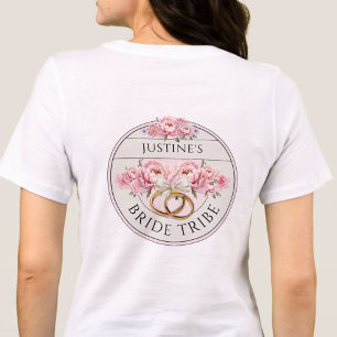 T-shirt En Tri-matière Tribu de mariée fleurs personnalisées