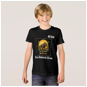 T-shirt En Tri-matière Triceratops Dinosaure Lune Préhistorique