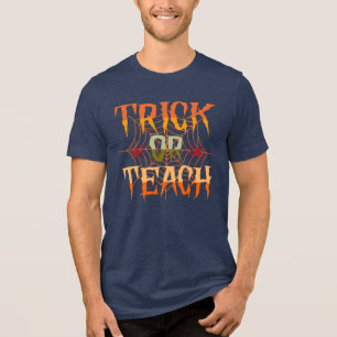 T-shirt En Tri-matière Trick Or Teach Halloween Prof de Dessin Design