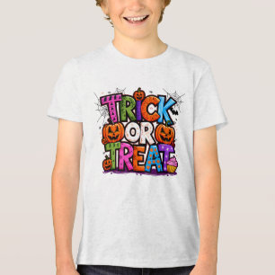 T-shirt En Tri-matière TRICK OU TRAITEMENT Cute Halloween Bash Party