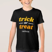 T-shirt En Tri-matière Trick ou traitement Halloween monogramme (Recto)