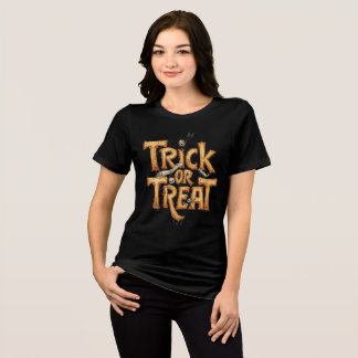 T-shirt En Tri-matière Trick ou traiter les femmes Halloween triblend Shi