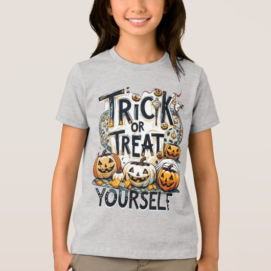 T-shirt En Tri-matière Trick Ou Treat Yself - Halloween (Recto)