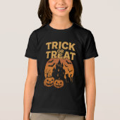 T-shirt En Tri-matière Tricoter ou traiter les vêtements Retro Halloween (Recto)