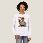 T-shirt En Tri-matière Trop de main d'oeuvre - Conception rétro féministe (Recto complet)