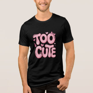 T-shirt En Tri-matière Trop Mignon Esthétique Graphique Lettre Bulle Rose