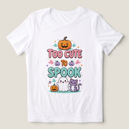 T-shirt En Tri-matière Trop mignon pour parler - Kawaii Pastel Halloween (Design Recto)