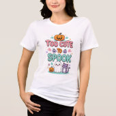 T-shirt En Tri-matière Trop mignon pour parler - Kawaii Pastel Halloween (Recto)