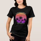 T-shirt En Tri-matière Tropical Beach Trip Custom Palm Tree femmes (Recto)