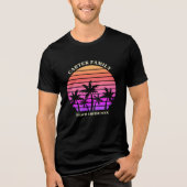 T-shirt En Tri-matière Tropical Island Beach Trip Custom Palm Tree (Recto)