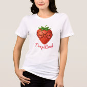 T-shirt En Tri-matière TropiCool Strawberry - Jolie T-Shirt été (Recto)