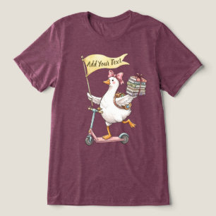 T-shirt En Tri-matière Trottinette Silly Goose personnalisable pour la re