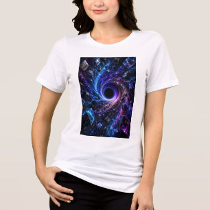 T-shirt En Tri-matière Trou noir cosmique 3D pour femmes