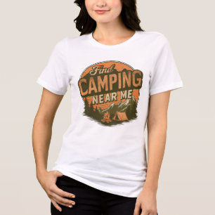 T-shirt En Tri-matière Trouvez le camping près de moi - T-Shir féminin Re