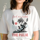 T-shirt En Tri-matière Trouvez-moi sous le raton laveur Palm