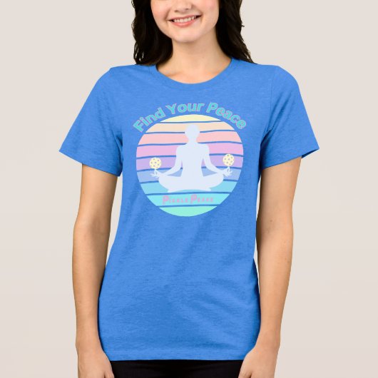 T-shirt En Tri-matière trouvez votre calme bleu (Recto)