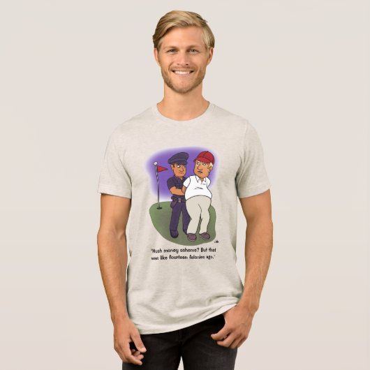 T-shirt En Tri-matière Trump Felonies Hommes tourteau d'avoine (Recto plein)