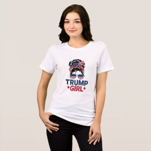 T-shirt En Tri-matière Trump Fille Nœud Méssy Trump 2024 Élection América