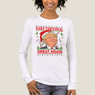 T-shirt En Tri-matière Trump Merry Christmas Shirt, Donald Trump Women