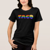 T-shirt En Tri-matière Trump TACO Rainbow Design (Recto)