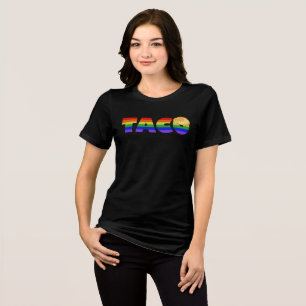 T-shirt En Tri-matière Trump TACO Rainbow Design