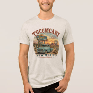 T-shirt En Tri-matière Tucumcari Nouveau-Mexique Route Historique 66 Couc