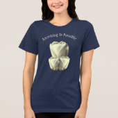 T-shirt En Tri-matière Tulip Flowers Anything Is Possible Inspirational (Recto)