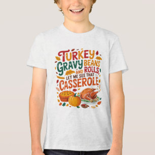 T-shirt En Tri-matière Turc Fèves Graves Et Rouleaux Casserole Drôle