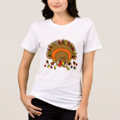 T-shirt En Tri-matière Turquie mignonne (Recto)