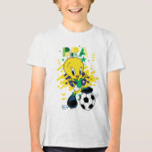 T-shirt En Tri-matière TWEETY™ Team Brazil Soccer Graphic (Recto)