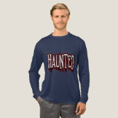 T-shirt En Tri-matière Typographie de goutte d'horreur hantée (Recto complet)