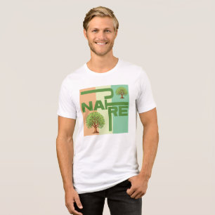 T-shirt En Tri-matière Typographie de la nature
