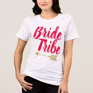 T-shirt En Tri-matière Typographie de la tribu des mariées Calligaphie Le