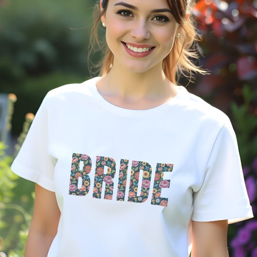 T-shirt En Tri-matière Typographie de mariage de demoiselle d'honneur de