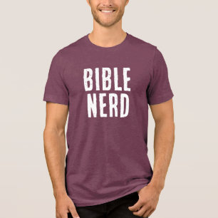 T-shirt En Tri-matière Typographie de nerd de la Bible drôle chrétien bor
