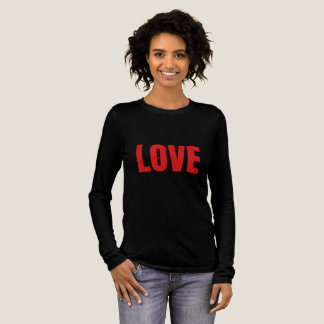 T-shirt En Tri-matière Typographie minimaliste rouge "AMOUR"