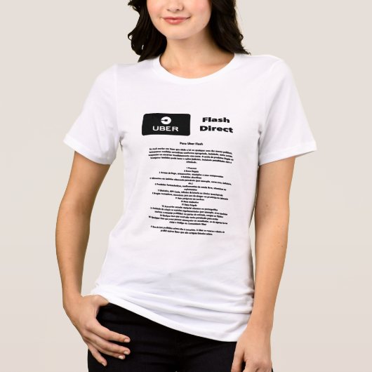 T-shirt En Tri-matière Uber Flash Direct Diretrizes (Recto)