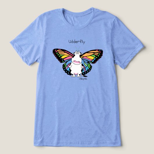 T-shirt En Tri-matière UDDERFLY par Sandra Boynton (Design Recto)