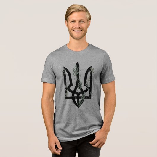 T-shirt En Tri-matière UKRAINE. Trident. Ukrainian Coat of Arms. (Recto plein)