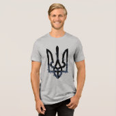 T-shirt En Tri-matière UKRAINE. Trident. Ukrainian Coat of Arms. (Recto plein)
