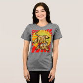 T-shirt En Tri-matière Ultra mignon Anime Leopard Kitty Rainbow Head Band (Recto plein)