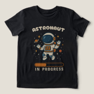 T-shirt En Tri-matière Un astronaute en cours T-shirt pour enfants mignon