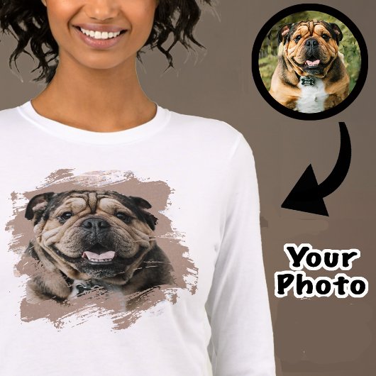 T-shirt En Tri-matière Un chien de taureau unique mignonne ou votre photo