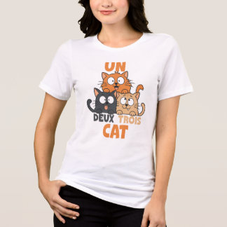T-shirt En Tri-matière Un Deux Trois Chat, Chat Français