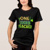 T-shirt En Tri-matière Un enseignant chanceux | Saint Patrick's Day (Recto)